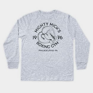 Mighty Mick's Boxing Gym Kids Long Sleeve T-Shirt